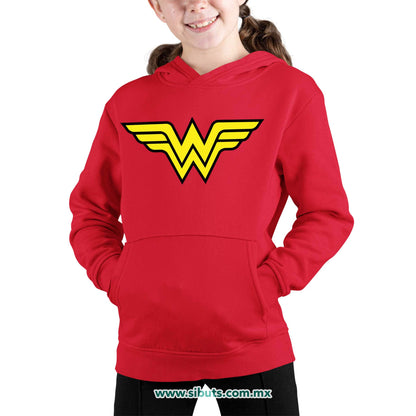 Sudadera Niña Gorro Mujer Maravilla Wonder Woman