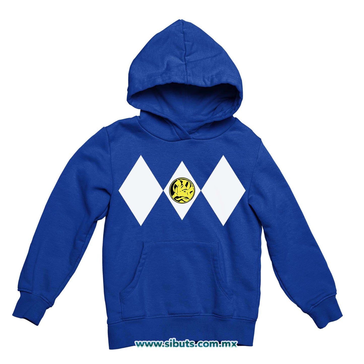 Sudadera NIño Gorro Power Ranger Azul