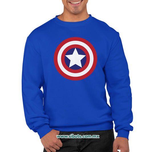 Sudadera Hombre Cuello Redondo Capitan America