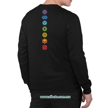 Sudadera Hombre Cuello Redondo Namaste Chakras