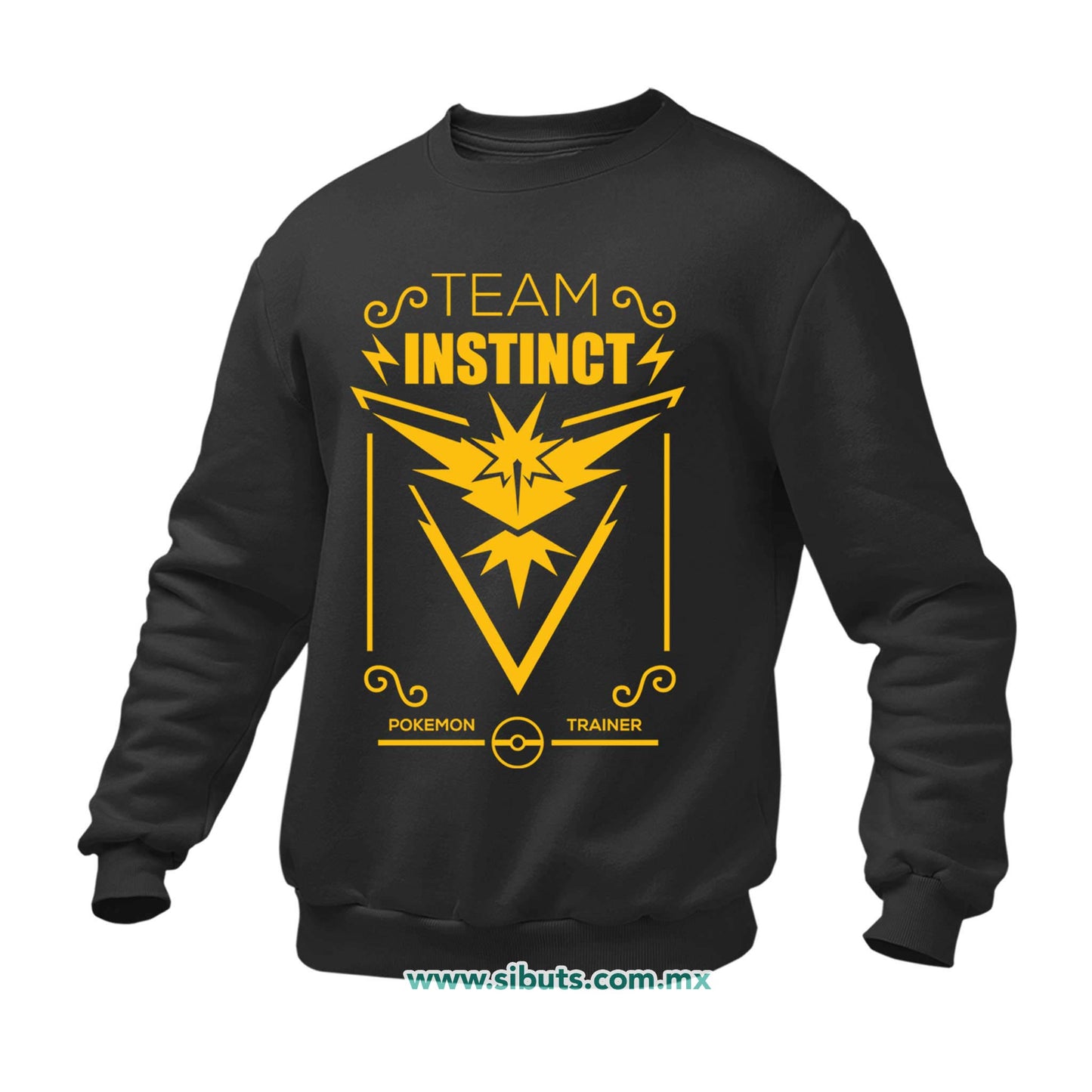 Sudadera Hombre Cuello Redondo Pokemon Go Team Instinct