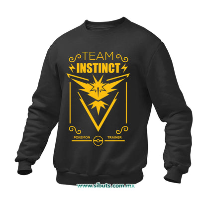 Sudadera Hombre Cuello Redondo Pokemon Go Team Instinct