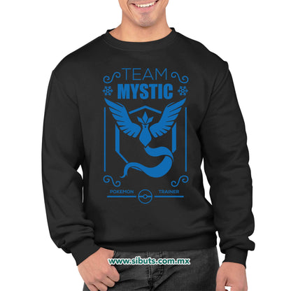 Sudadera Hombre Cuello Redondo Pokemon Go Team Mystic