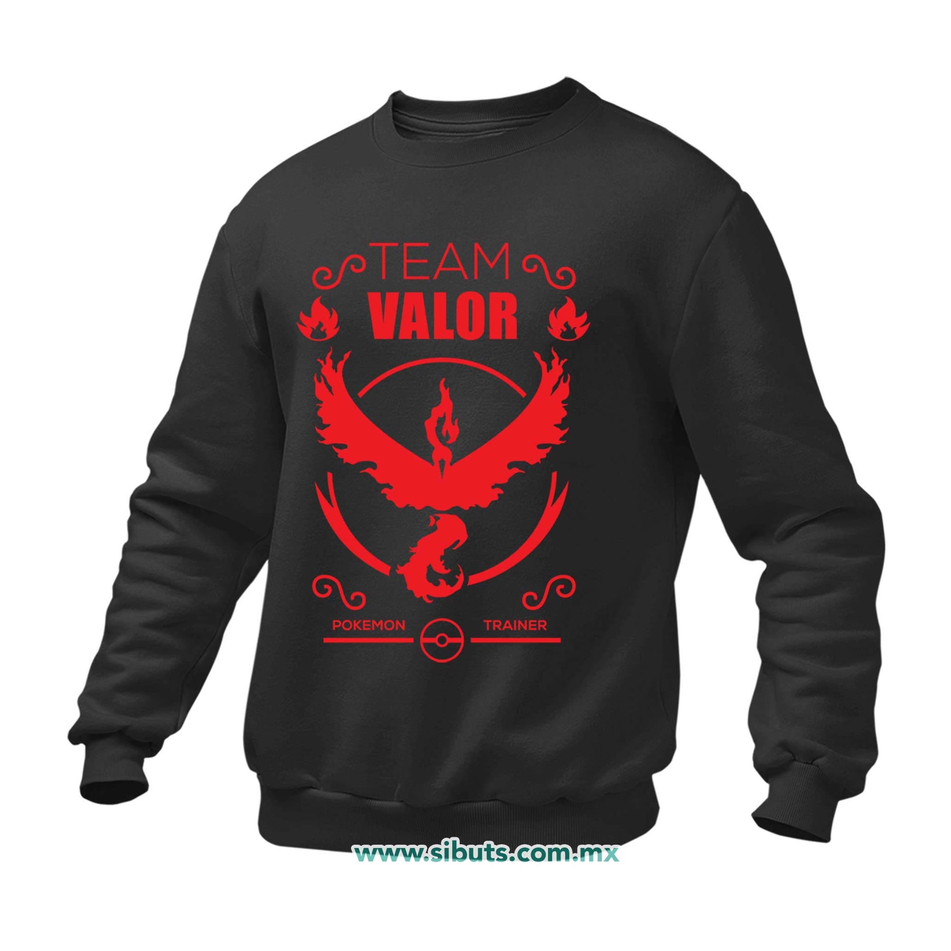 Sudadera Hombre Cuello Redondo Pokemon Go Team Valor