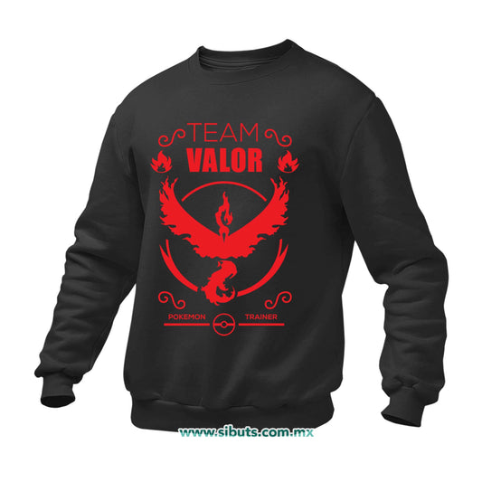 Sudadera Hombre Cuello Redondo Pokemon Go Team Valor