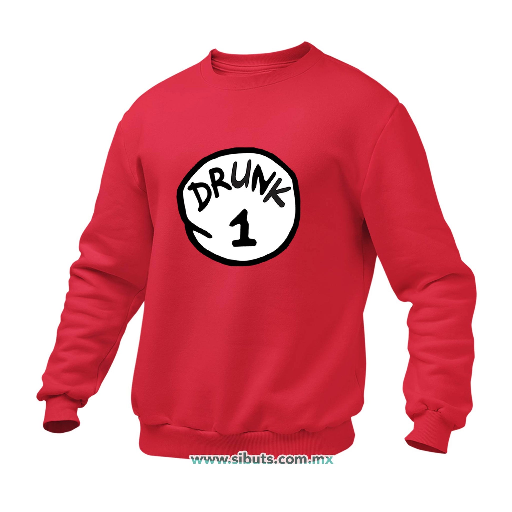 Sudadera Hombre Cuello Redondo Dr. Seuss Drunk 1