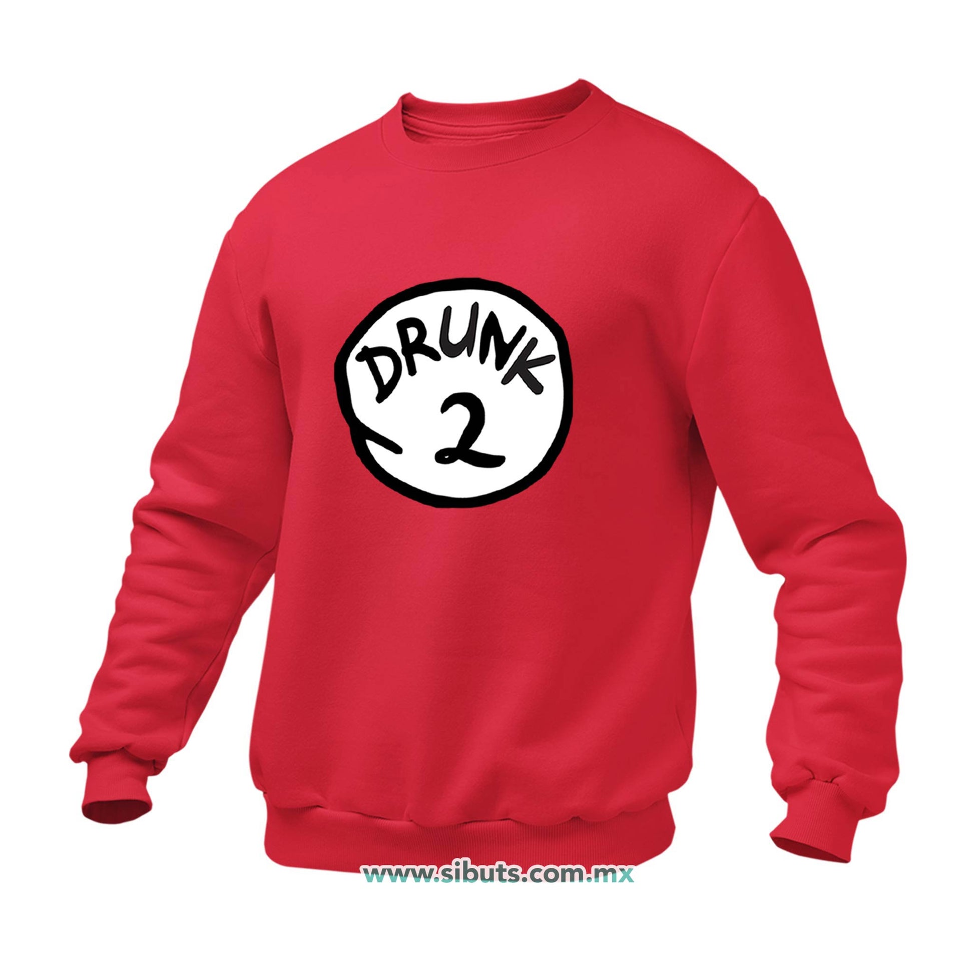 Sudadera Hombre Cuello Redondo Dr. Seuss Drunk 2