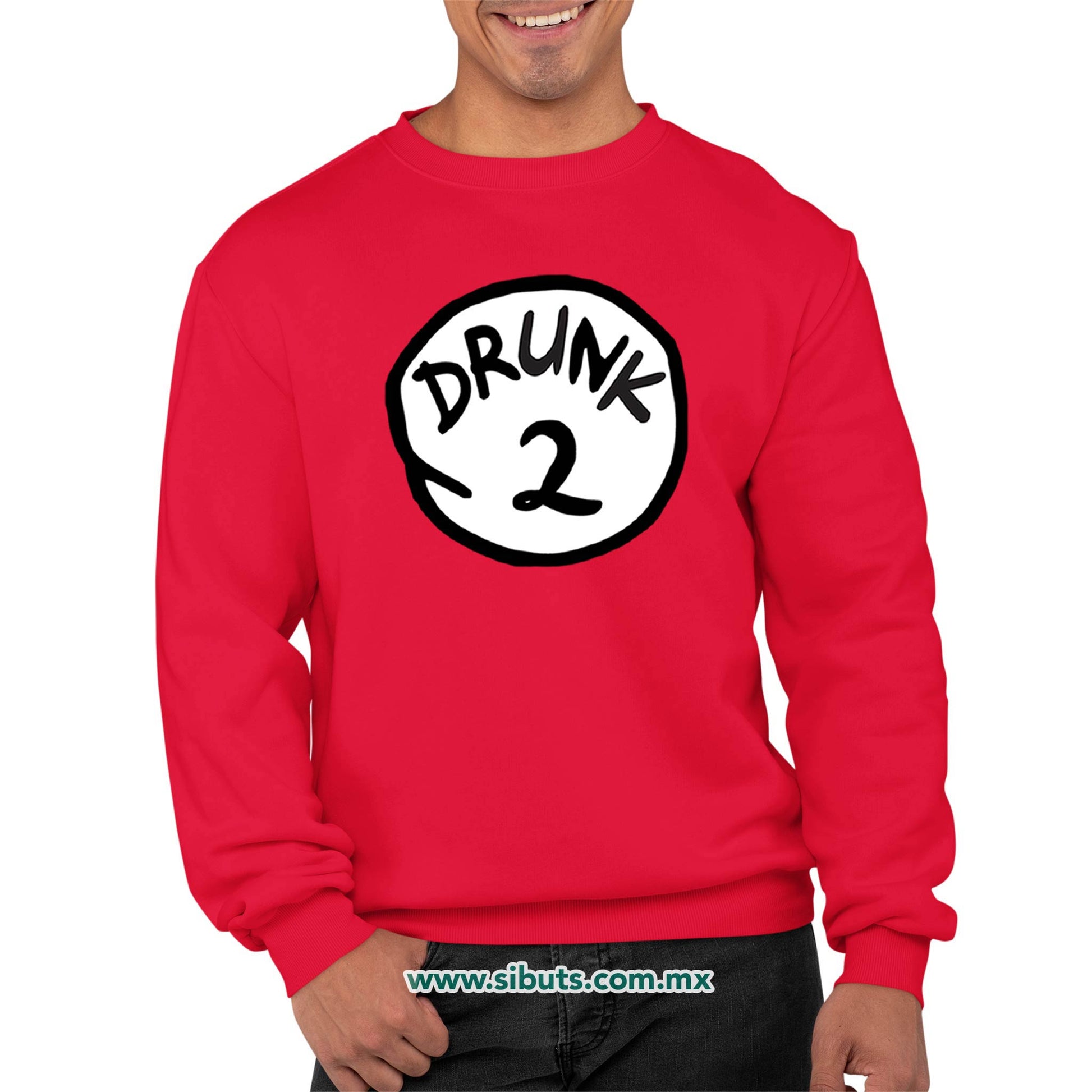 Sudadera Hombre Cuello Redondo Dr. Seuss Drunk 2