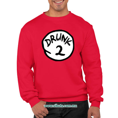 Sudadera Hombre Cuello Redondo Dr. Seuss Drunk 2