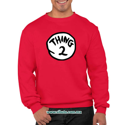Sudadera Hombre Cuello Redondo Dr. Seuss Thing 2