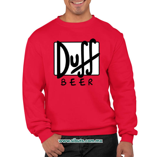 Sudadera Hombre Cuello Redondo Los Simpsons Beer Duff