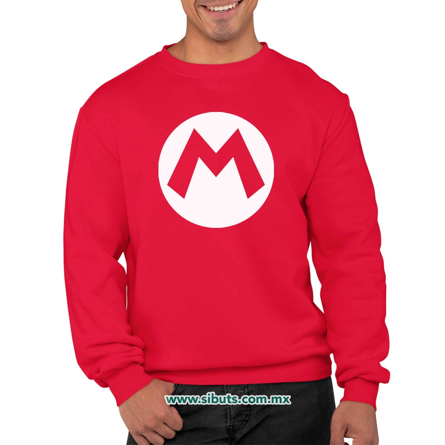 Sudadera Hombre Cuello Redondo Super Mario Bros