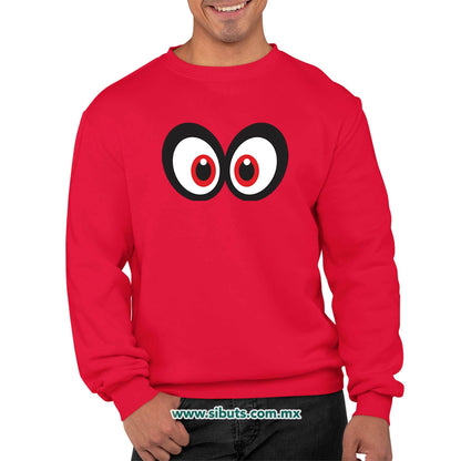 Sudadera Hombre Cuello Redondo Super Mario Odissey Cappy
