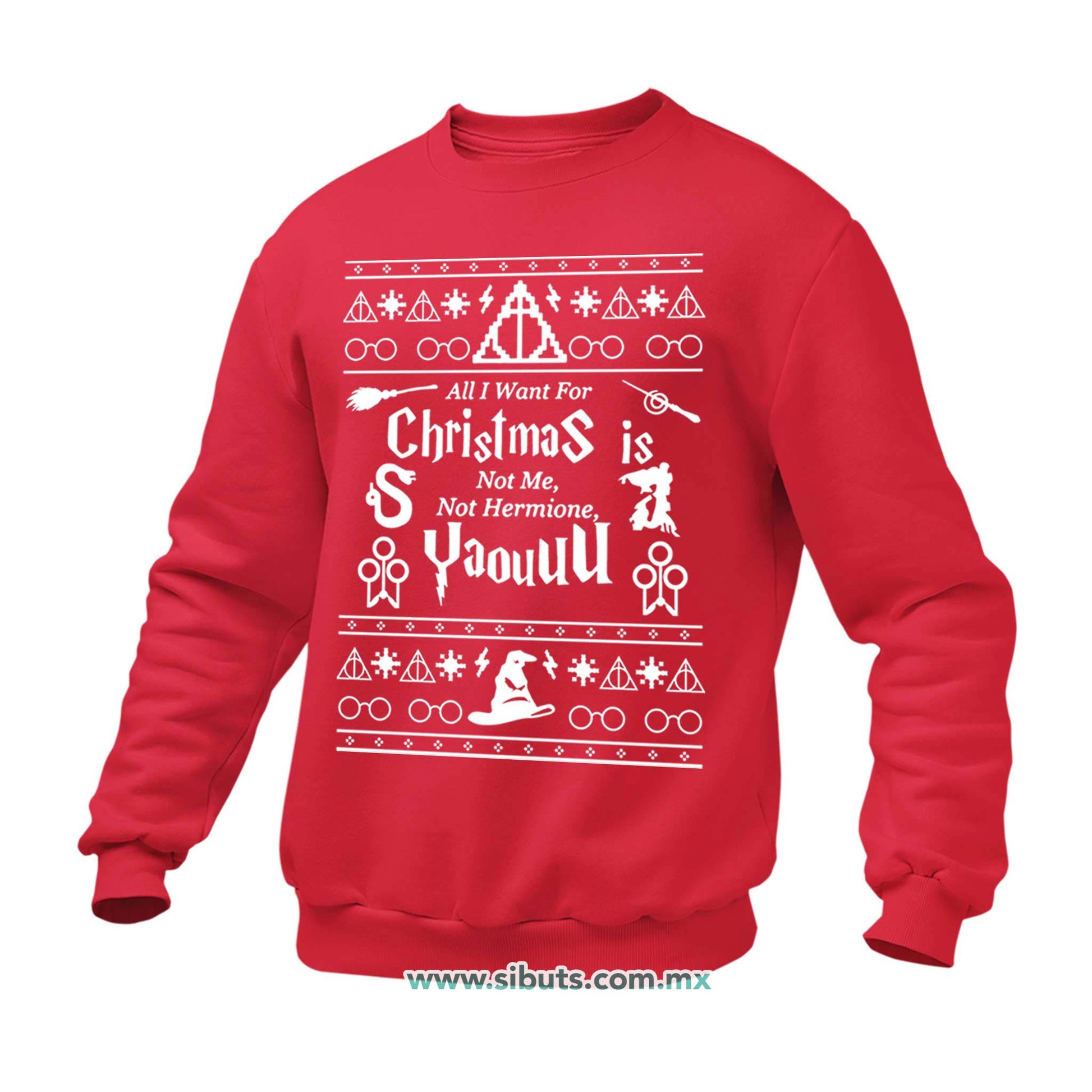 Sudadera Hombre Cuello Redondo Ugly Sueter Harry Potter