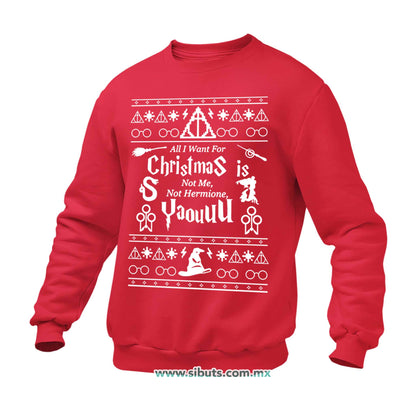 Sudadera Hombre Cuello Redondo Ugly Sueter Harry Potter