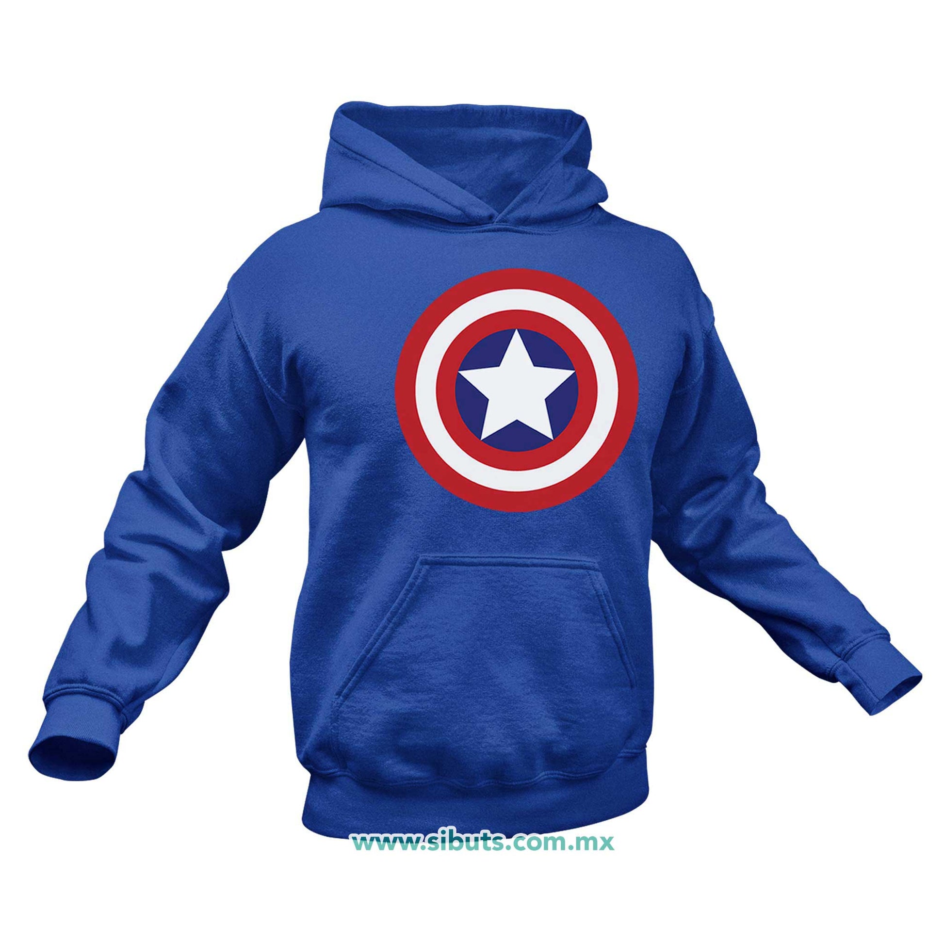 Sudadera Hombre Gorro Capitan America