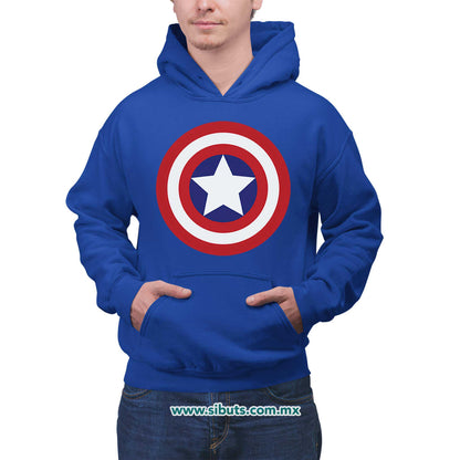 Sudadera Hombre Gorro Capitan America