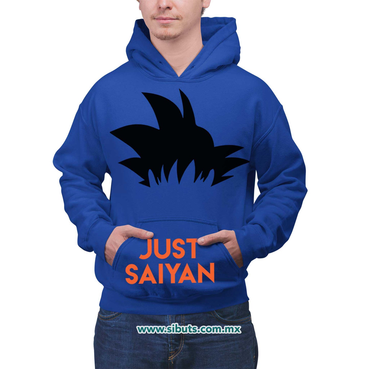 Sudadera Hombre Gorro Dragon Ball Goku Just Saiyan