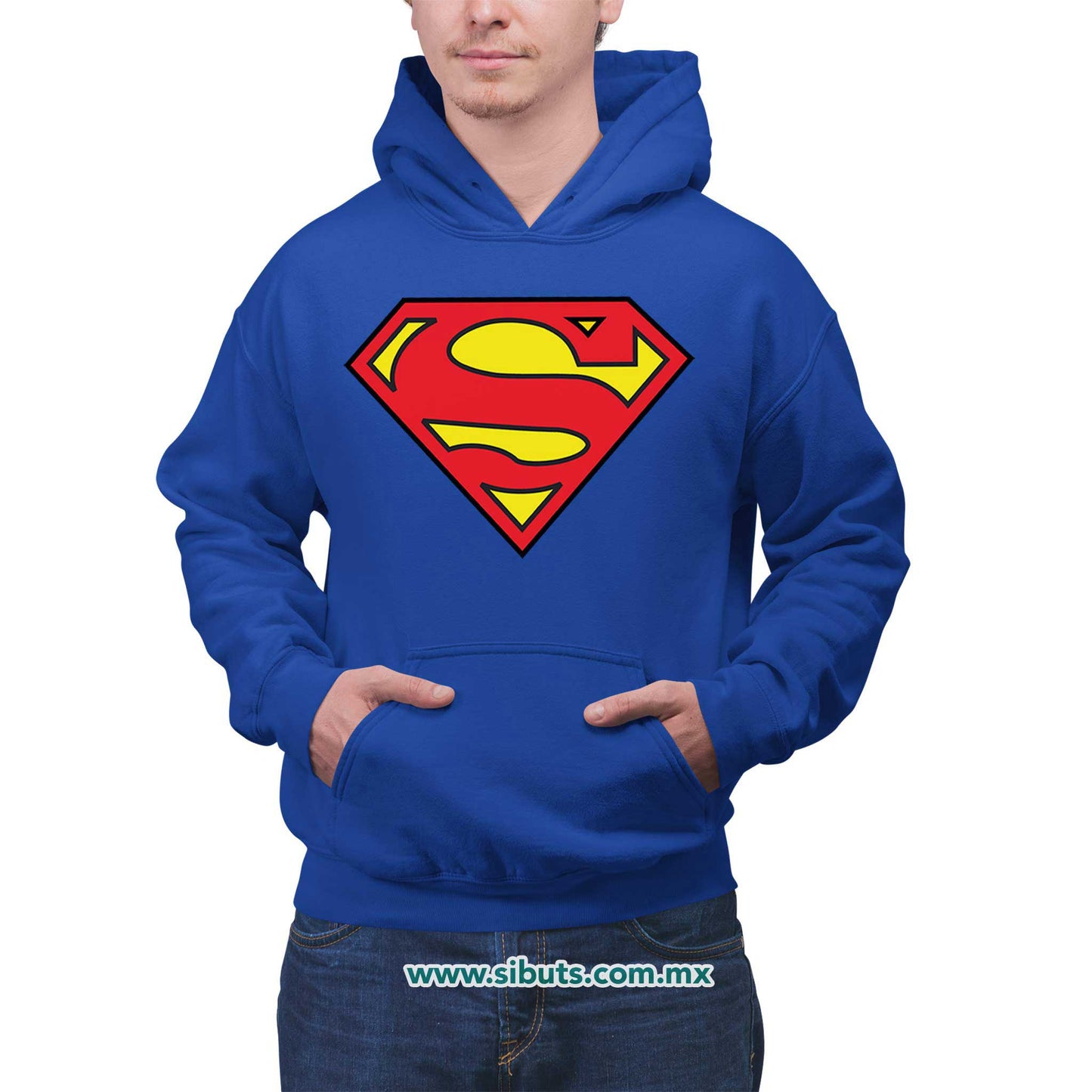 Sudadera Hombre Gorro Superman
