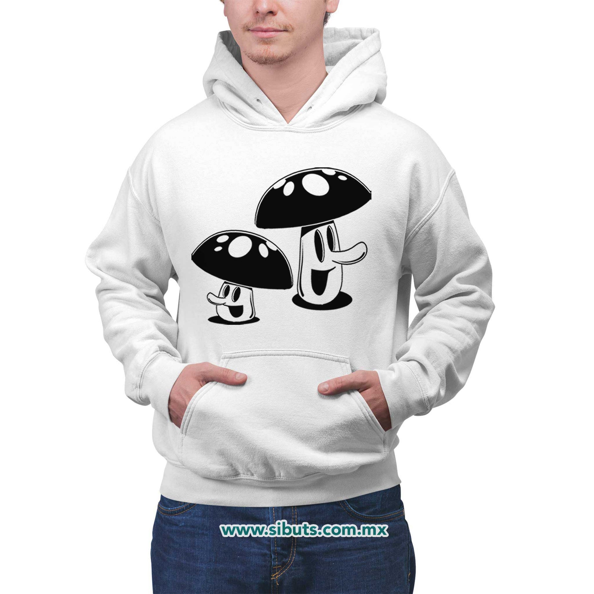 Sudadera Hombre Gorro Mushrooms Hongos