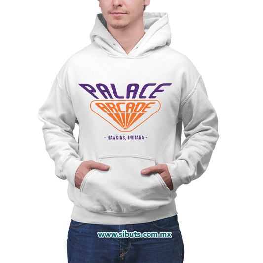Sudadera Hombre Gorro Stranger Things Palace Arcade
