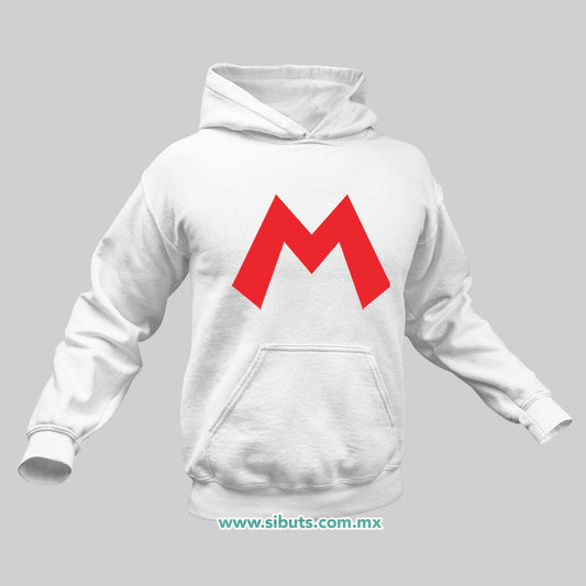 Sudadera Hombre Gorro Super Mario Bross Rojo