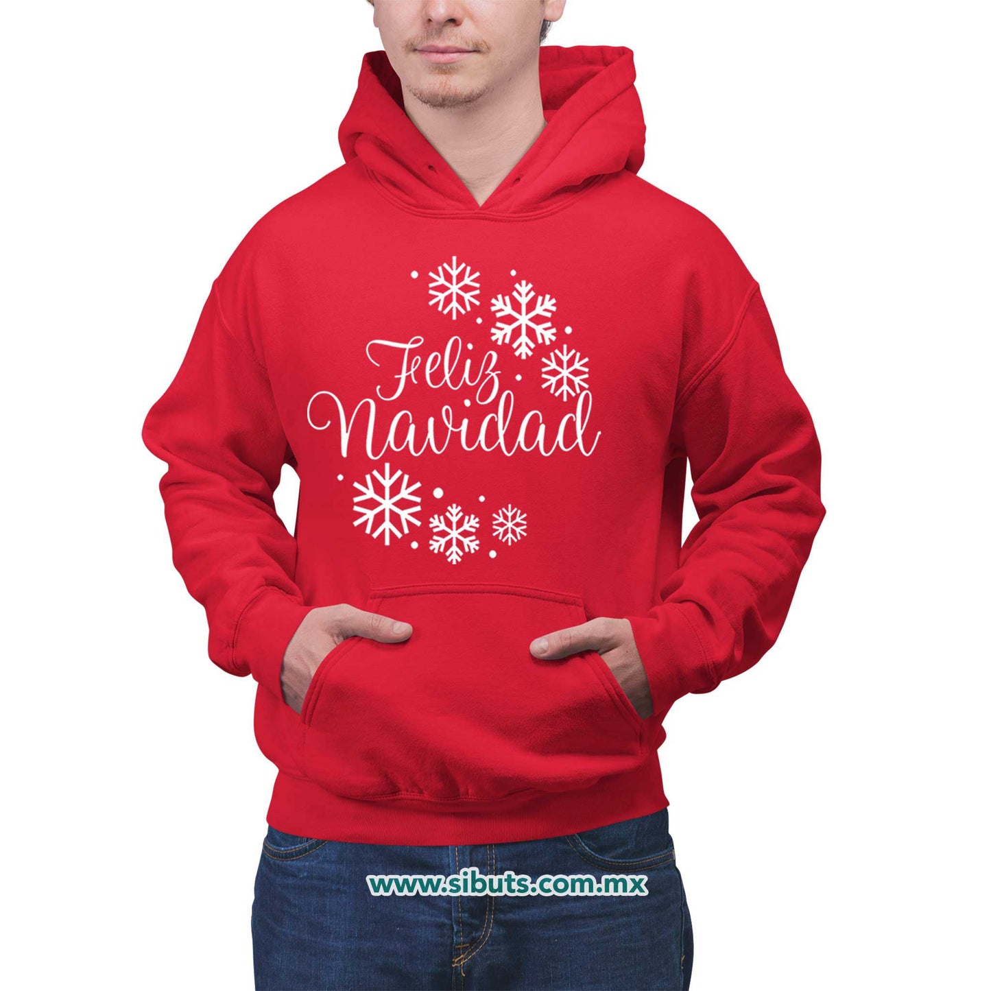 Sudadera Hombre Gorro Feliz Navidad