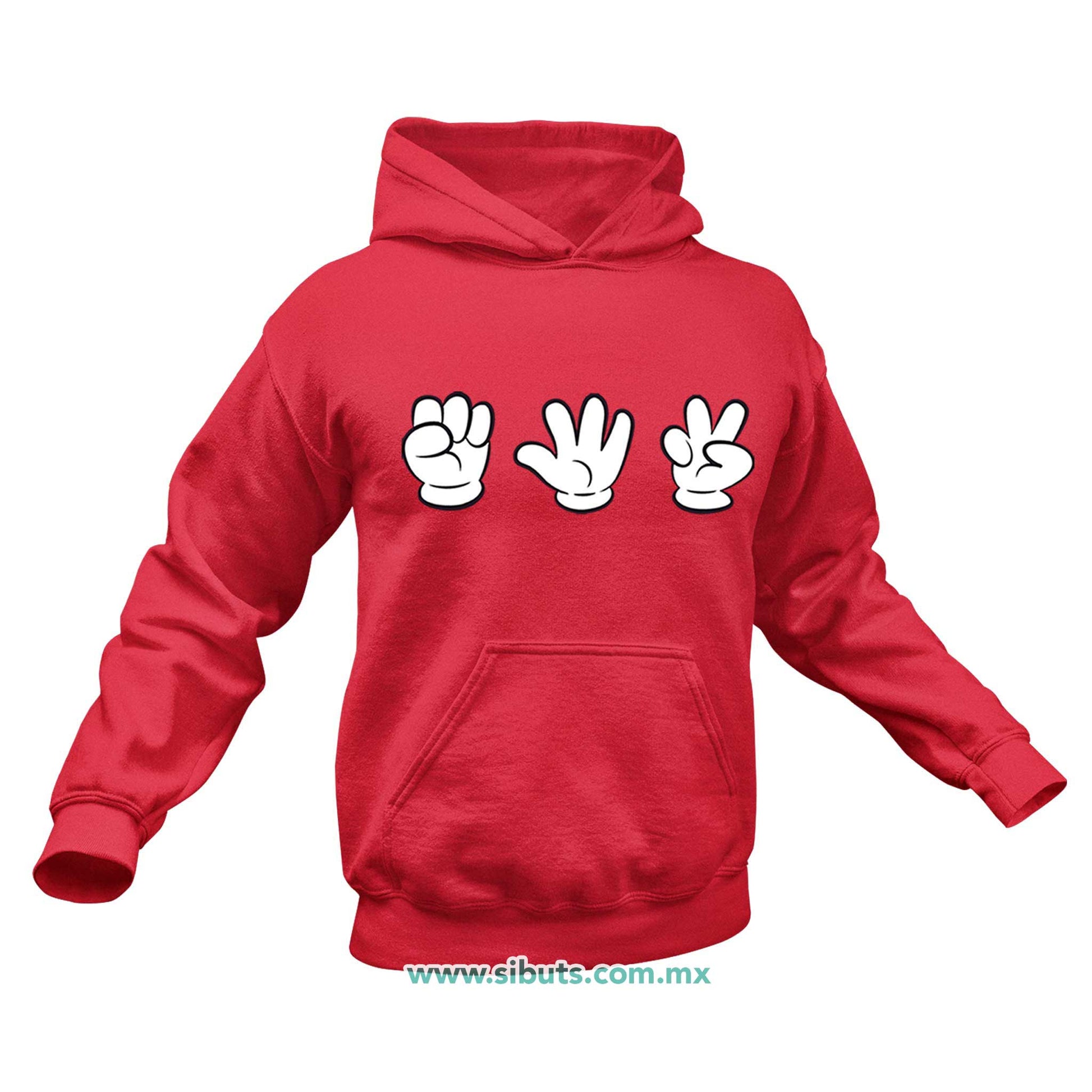 Sudadera Hombre Gorro Juego Piedra Papel O Tijera