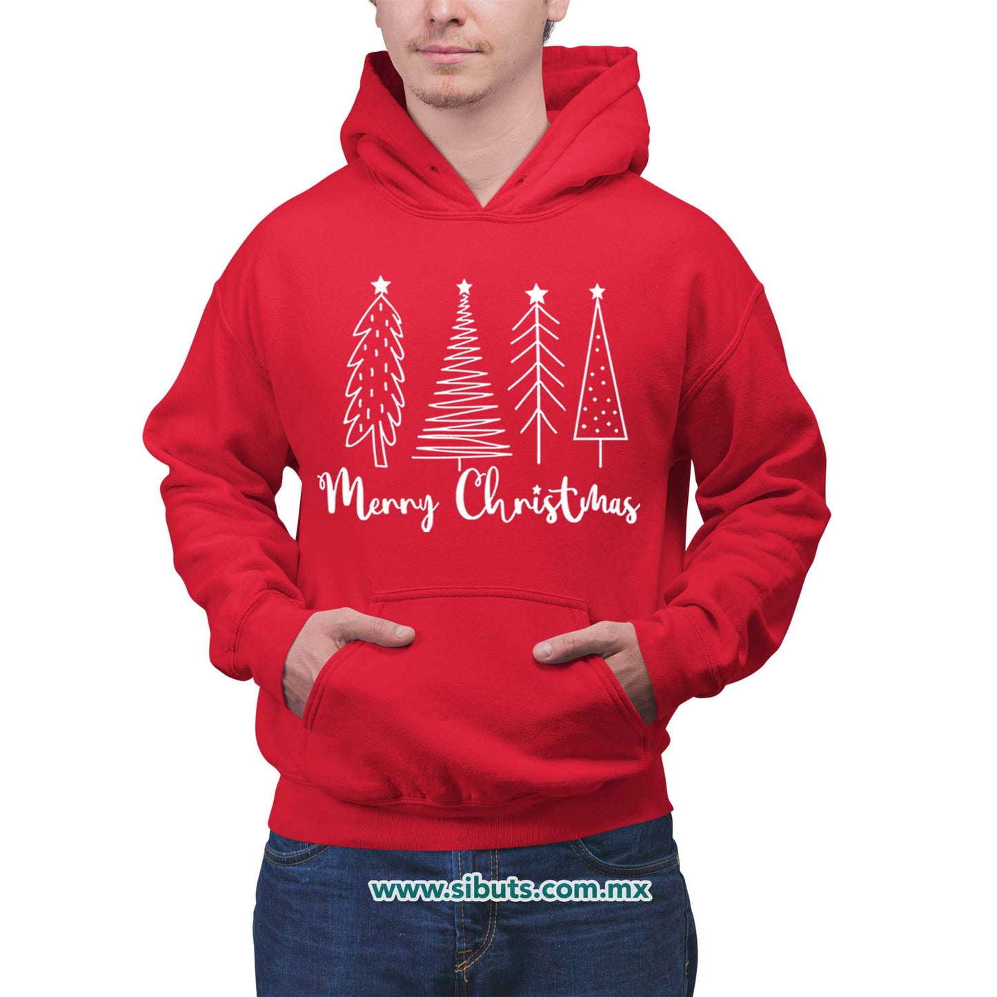 Sudadera Hombre Gorro Merry Christmas