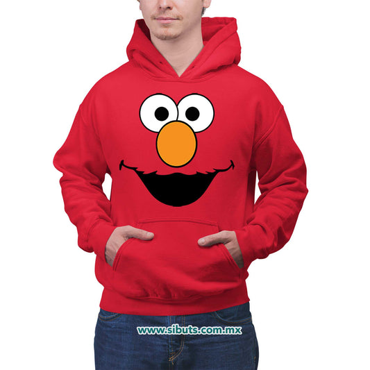 Sudadera Hombre Gorro Plaza Sesamo Elmo
