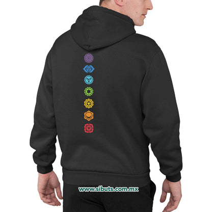 Sudadera Hombre Gorro Namaste Chakras