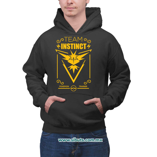 Sudadera Hombre Gorro Pokemon Go Team Instinct