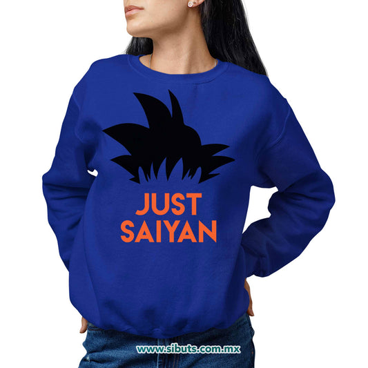 Sudadera Mujer Cuello Redondo Dragon Ball Goku Just Saiyan
