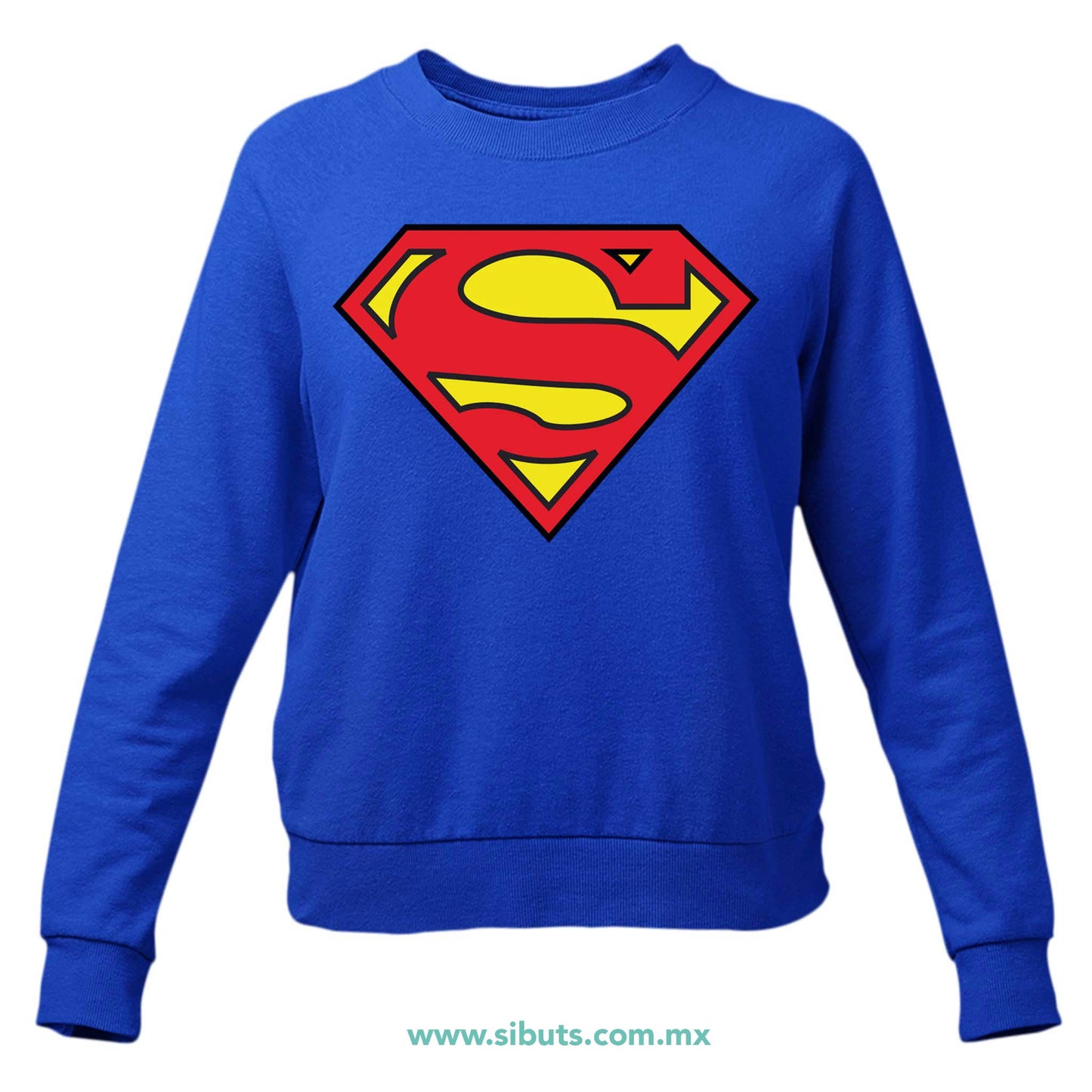 Sudadera Mujer Cuello Redondo Superman