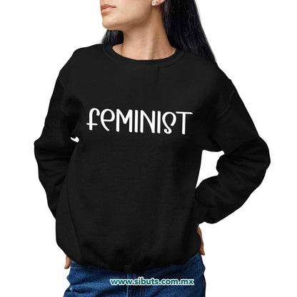 Sudadera Mujer Cuello Redondo Feminista