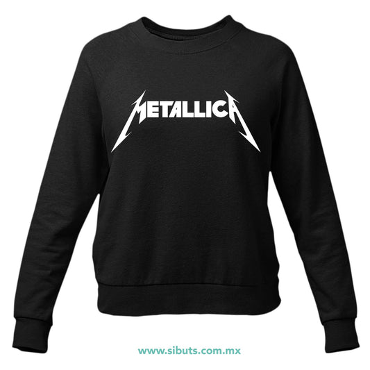 Sudadera Mujer Cuello Redondo Metallica