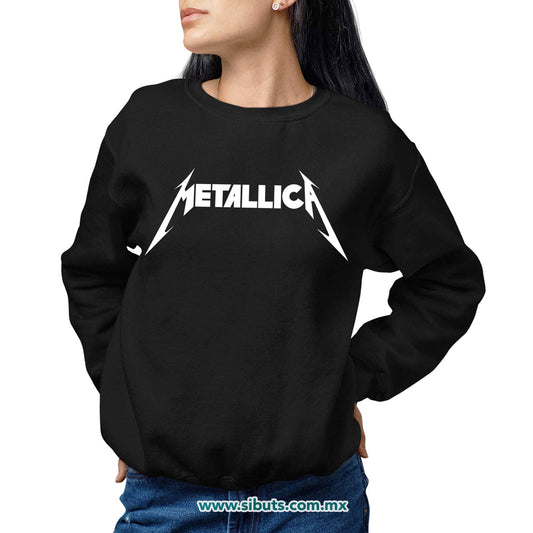 Sudadera Mujer Cuello Redondo Metallica