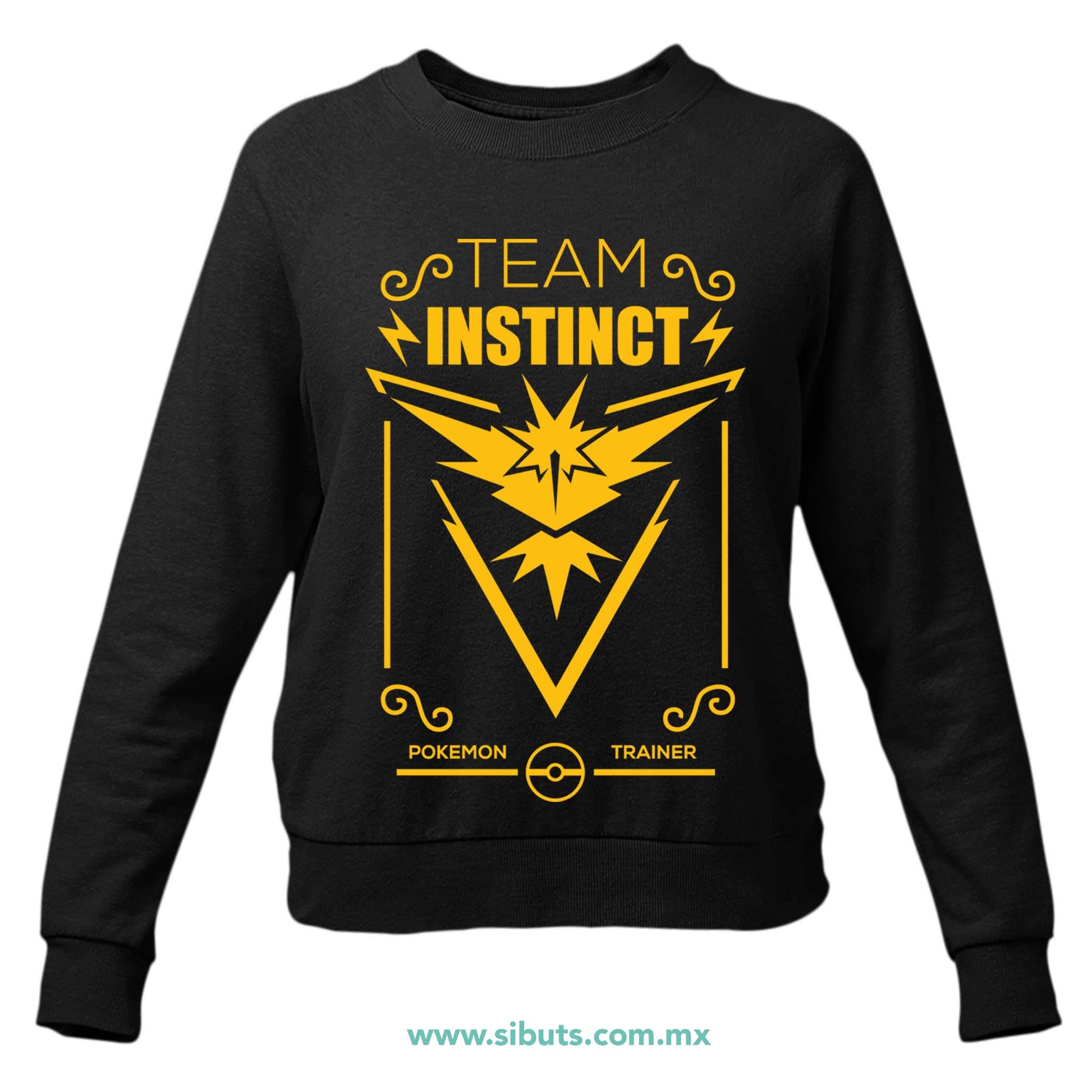Sudadera Mujer Cuello Redondo Pokemon Go Team Instinct