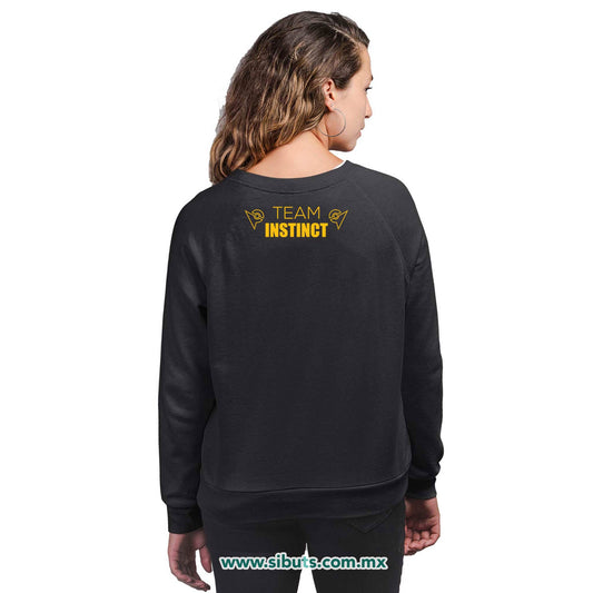 Sudadera Mujer Cuello Redondo Pokemon Go Team Instinct