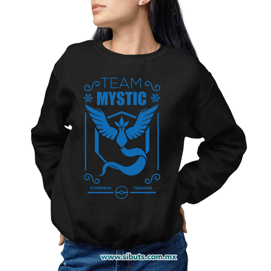 Sudadera Mujer Cuello Redondo Pokemon Go Team Mystic