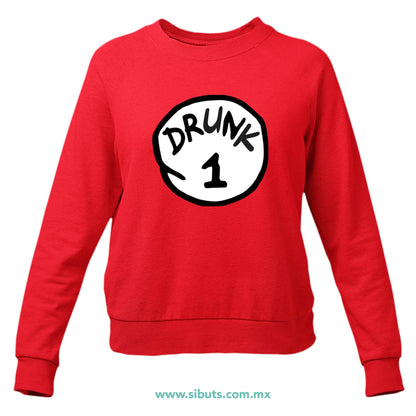 Sudadera Mujer Cuello Redondo Dr. Seuss Drunk 1