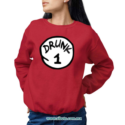 Sudadera Mujer Cuello Redondo Dr. Seuss Drunk 1