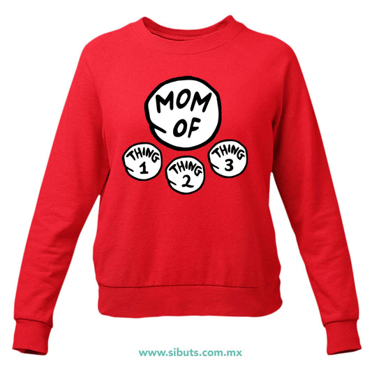 Sudadera Mujer Cuello Redondo Dr. Seuss Mom Of Things