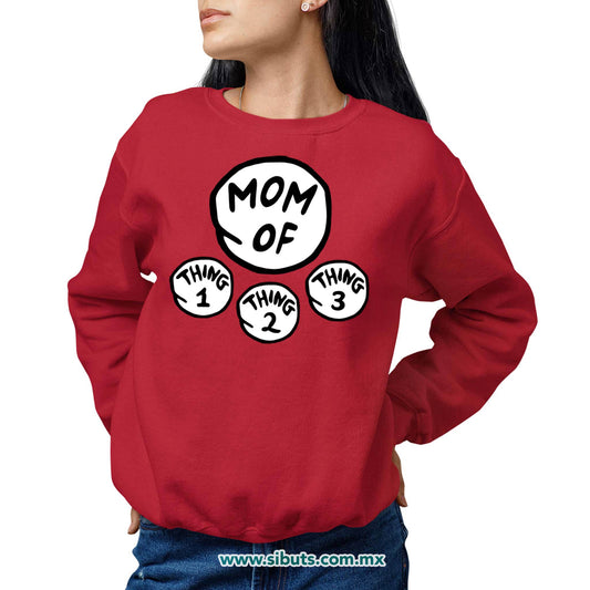 Sudadera Mujer Cuello Redondo Dr. Seuss Mom Of Things