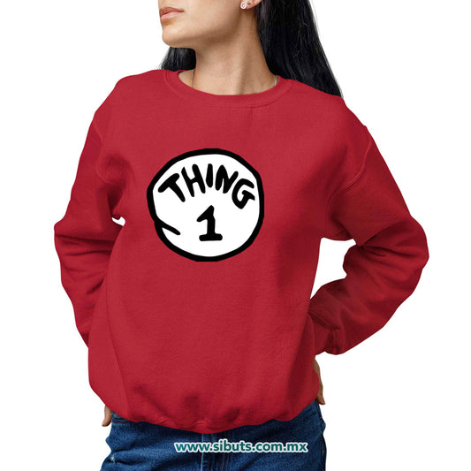 Sudadera Mujer Cuello Redondo Dr. Seuss Thing 1