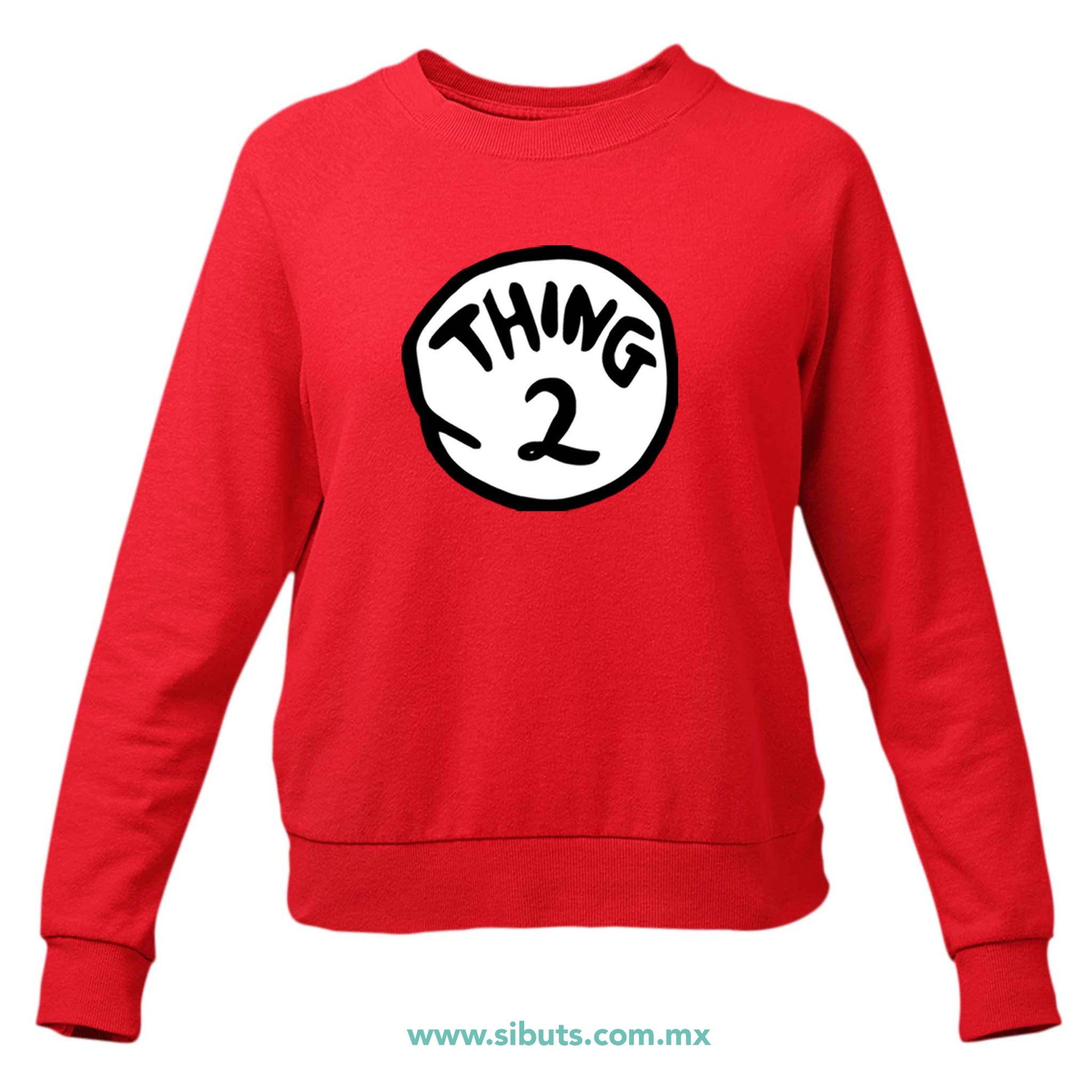 Sudadera Mujer Cuello Redondo Dr. Seuss Thing 2
