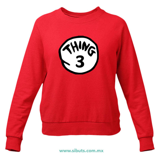 Sudadera Mujer Cuello Redondo Dr. Seuss Thing 3