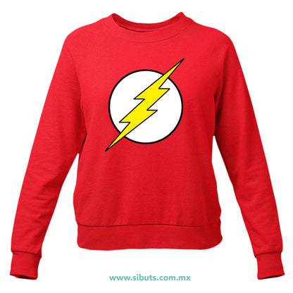 Sudadera Mujer Cuello Redondo Flash
