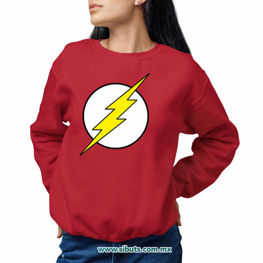 Sudadera Mujer Cuello Redondo Flash