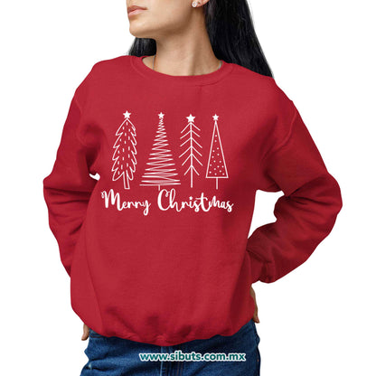 Sudadera Mujer Cuello Redondo Merry Christmas
